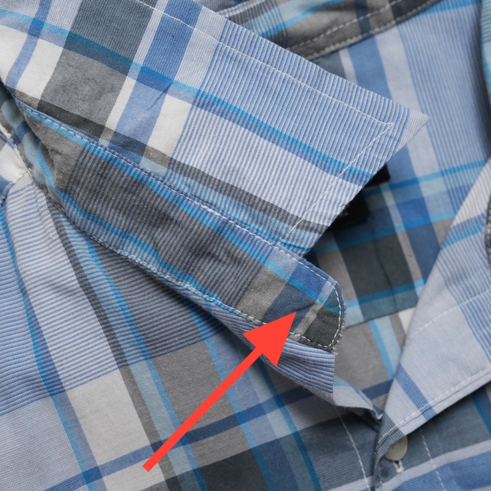 Quiksilver Plaid Button Up Mens Large Blue Short Sleeve Pocket Shirt - Picture 3 of 16